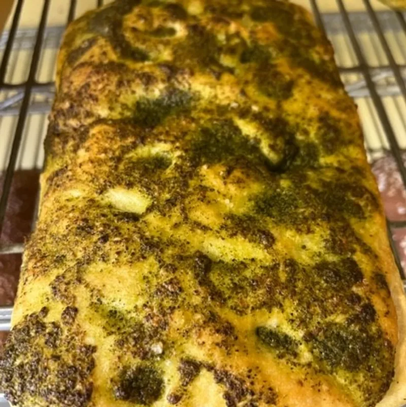 Basil Pesto Focaccia