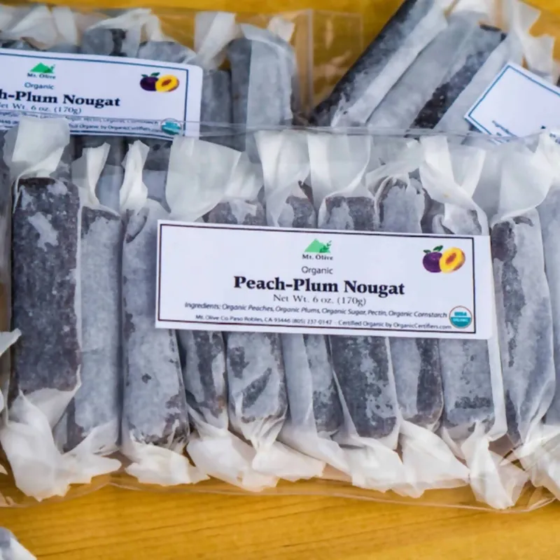 Organic Peach-Plum Nougats