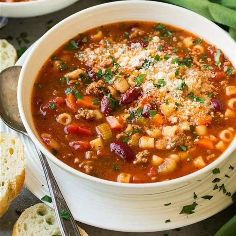 Pasta e Fagioli Zuppa & Ciabatta