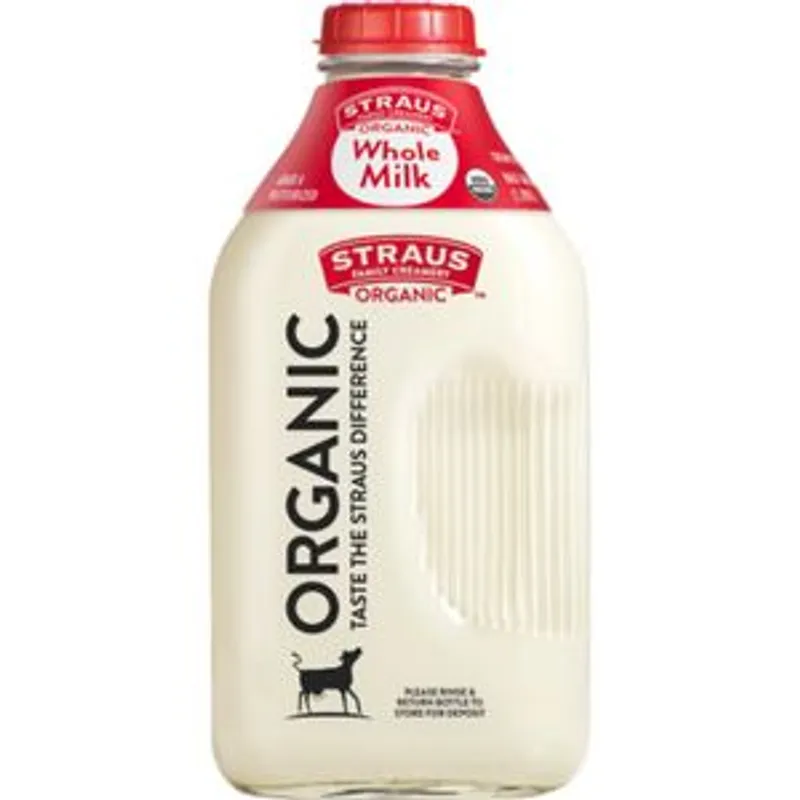 Straus Organic Whole Milk