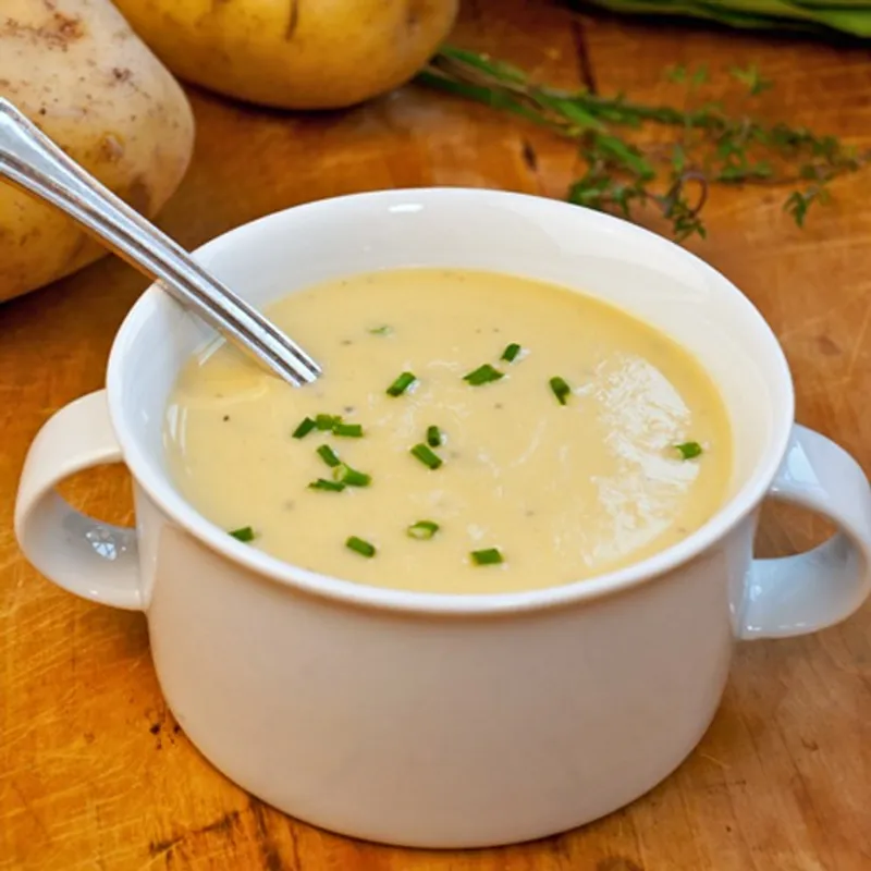 Leek & Roasted Potato Soup & Ciabatta
