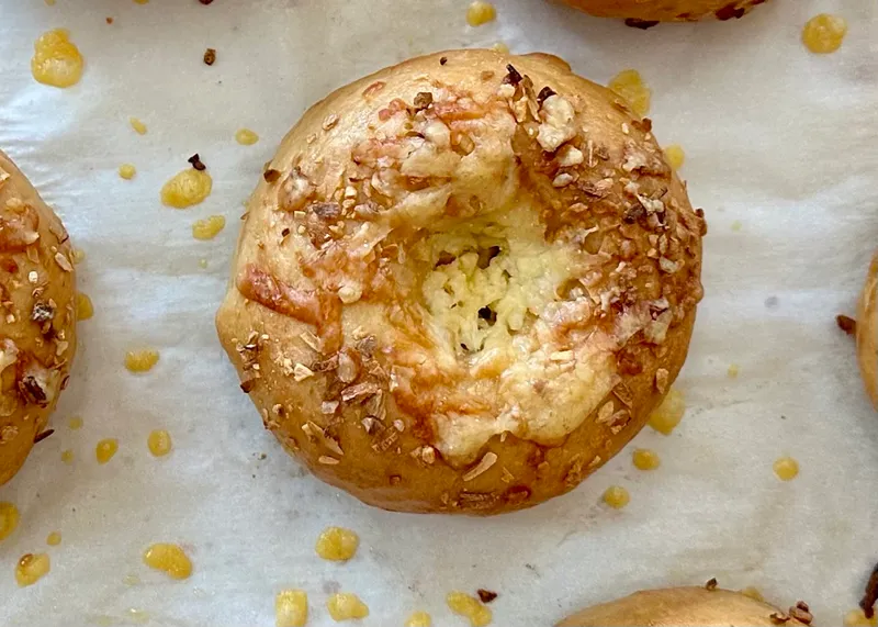 Cheddar and Onion Bagel