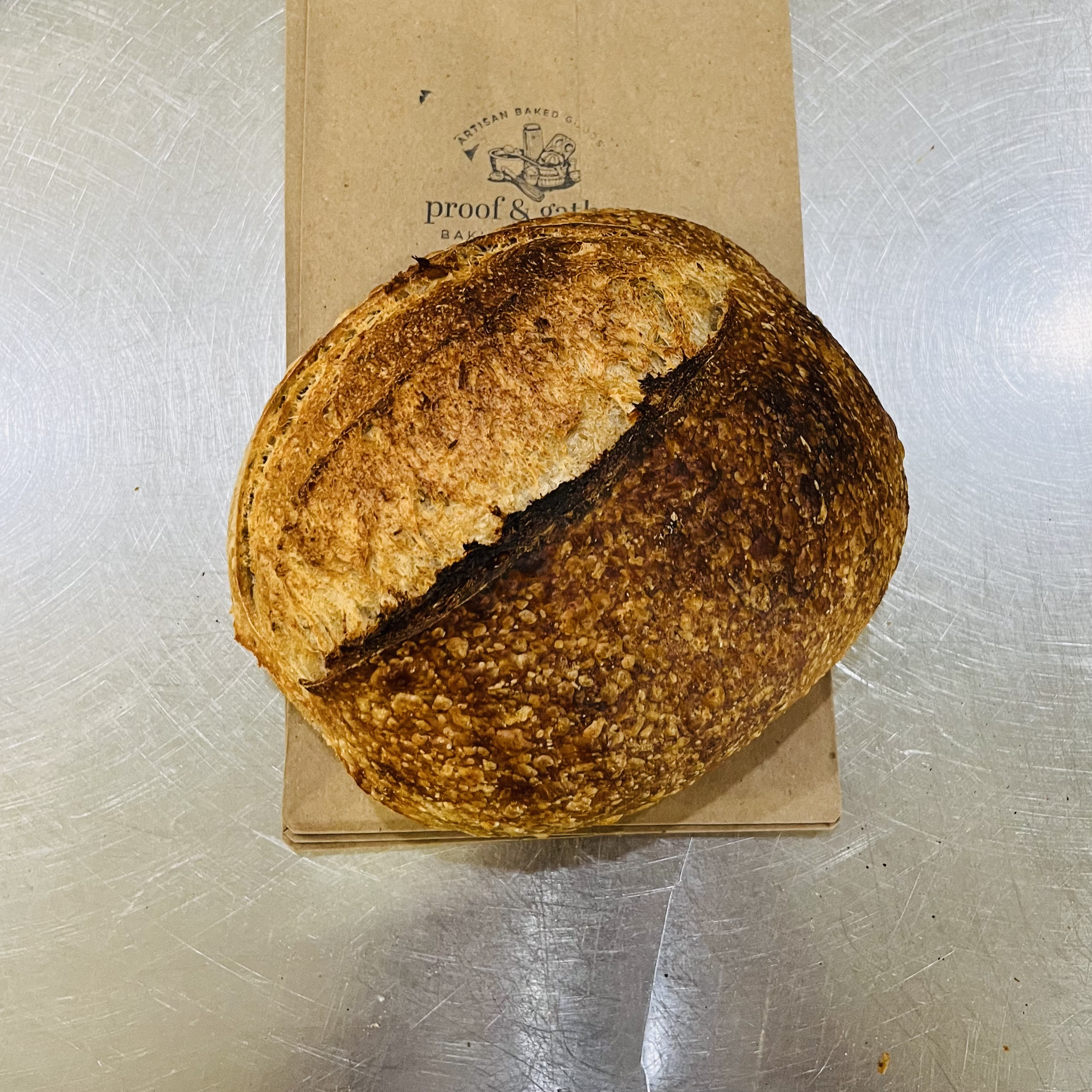 Roasted Garlic Sourdough Boule