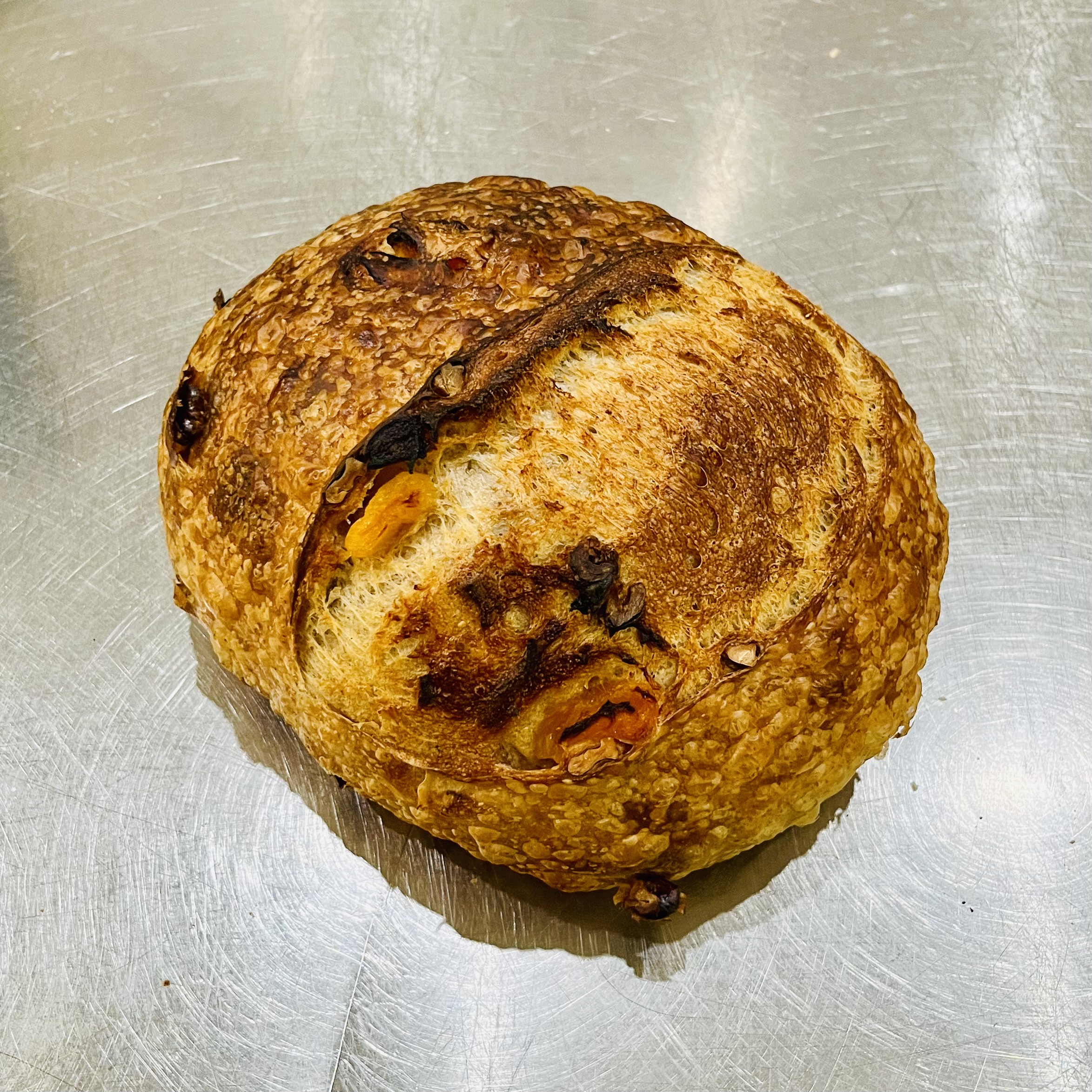 Apricot Walnut Sourdough Boule