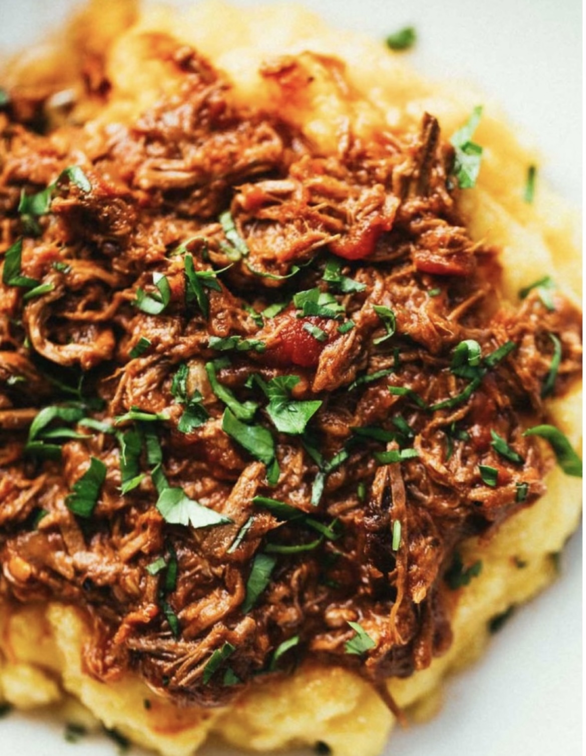 Grass-Fed Beef Ragu with Root Vegetables and Creamy Polenta (dairy-free creamy of course)