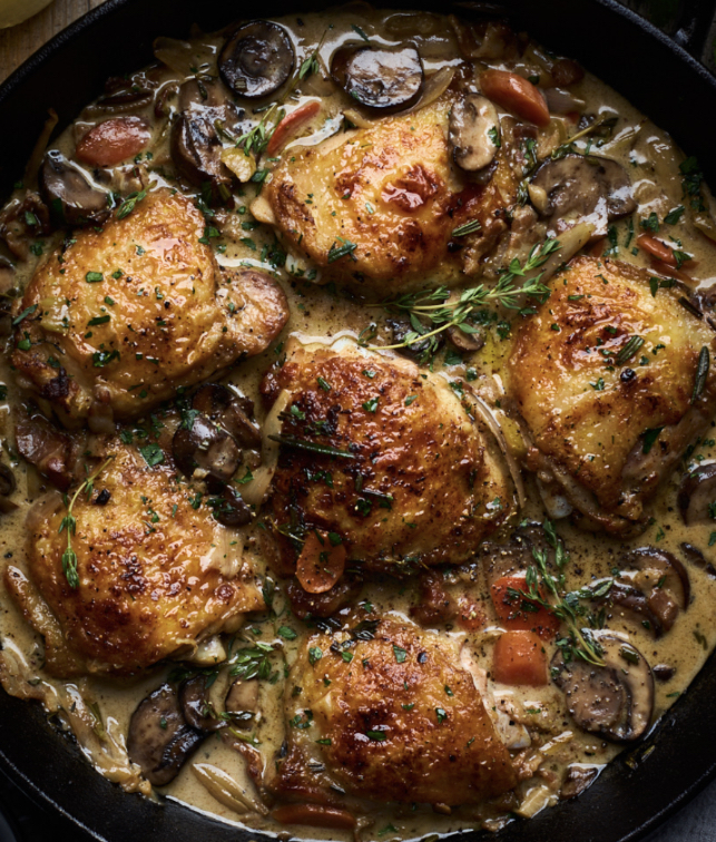 Coq Au Vin Blanc- Gluten/Dairy-Free