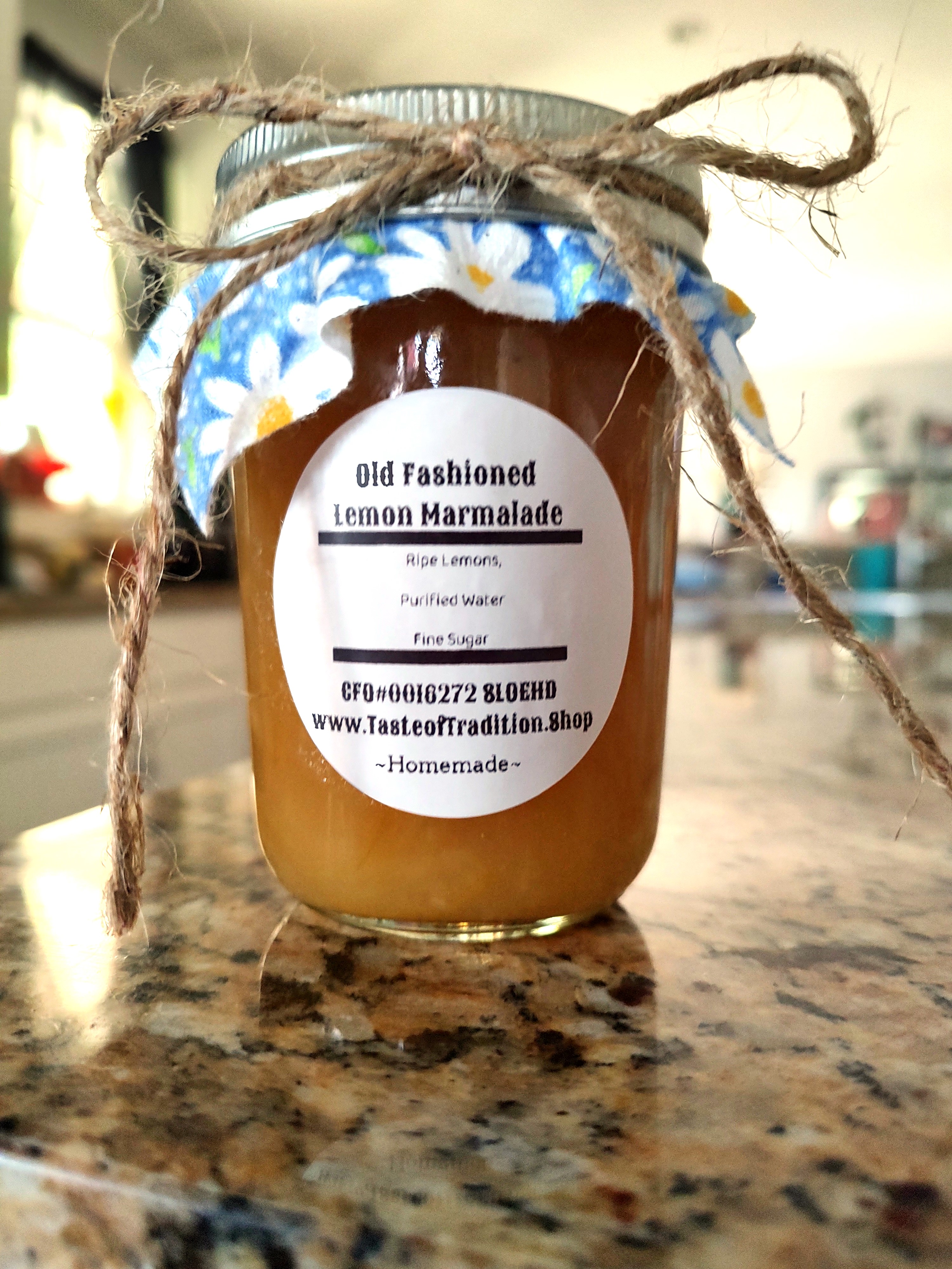 Old Fashioned Lemon Marmalade