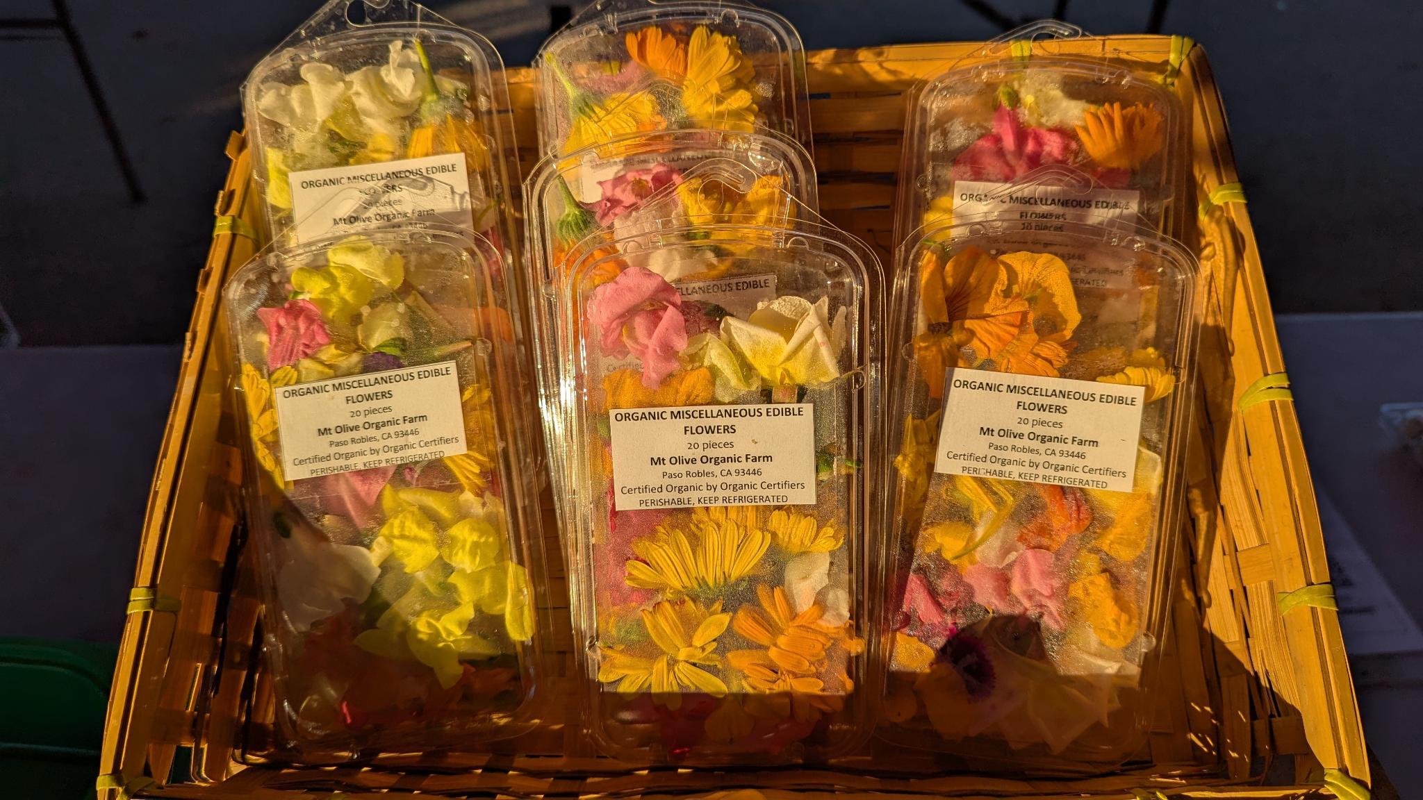 Organic Edible Flowers (20 pieces)