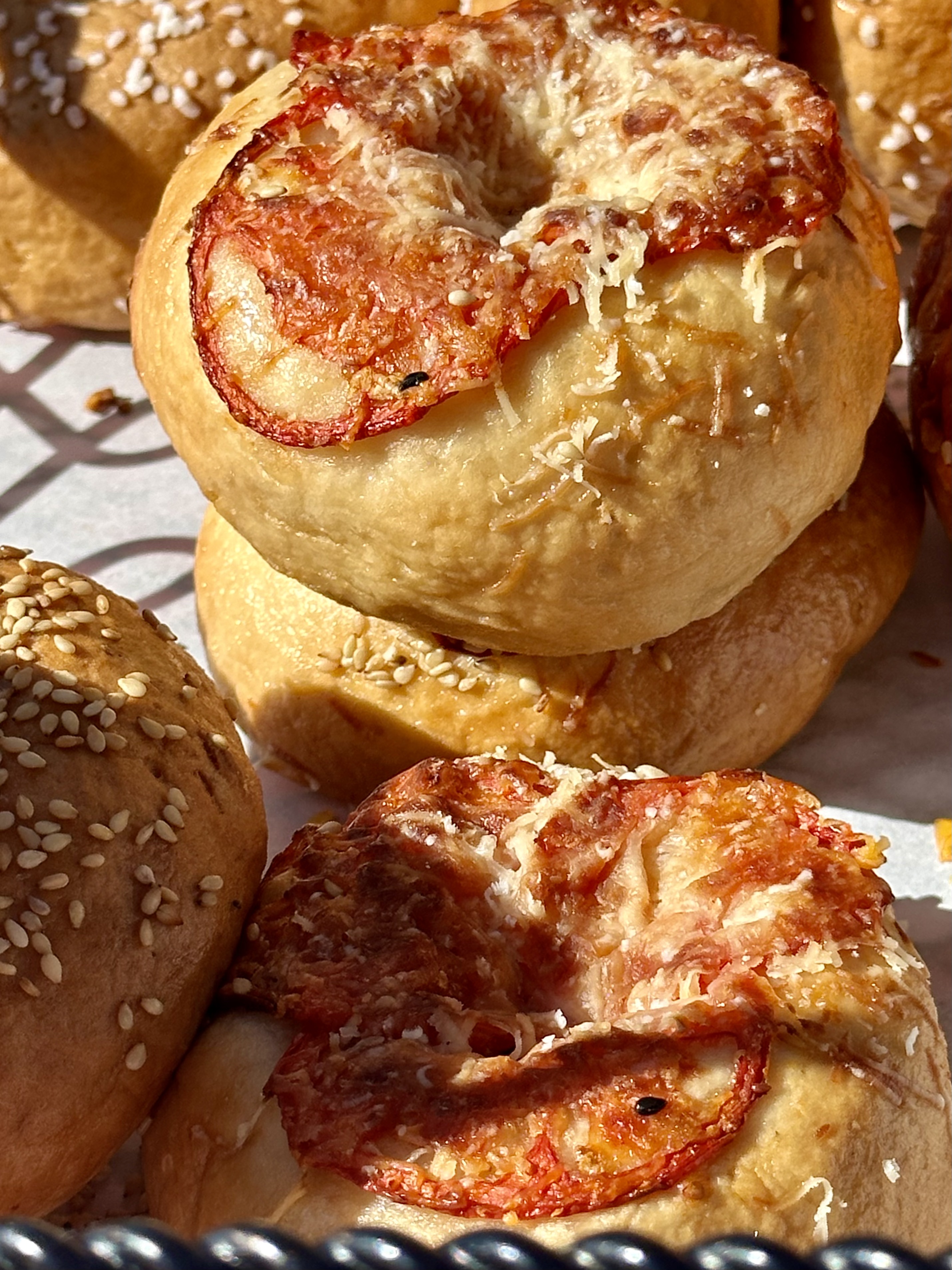 Heirloom Tomato + Parmesan bagel