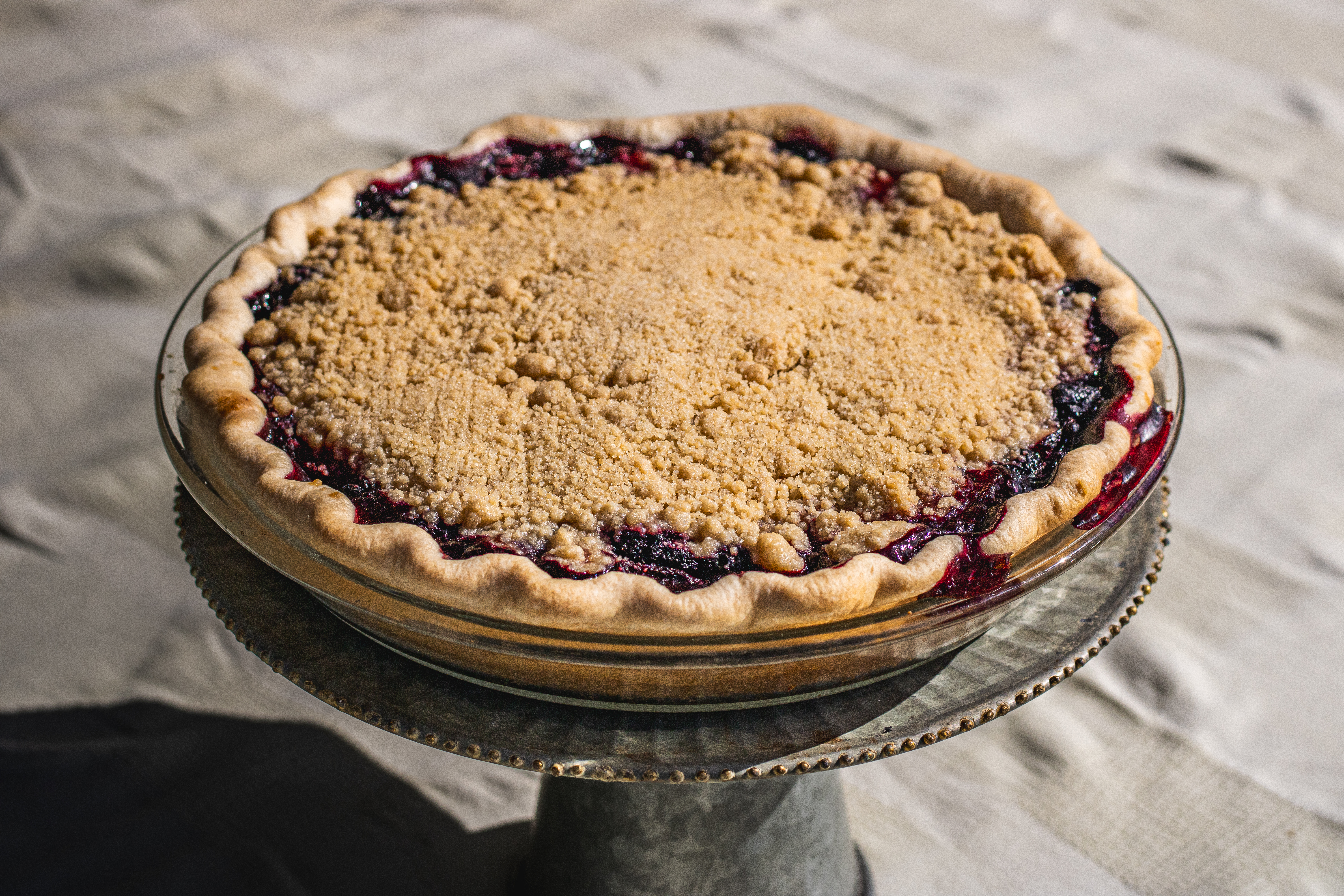 Mixed Berry Crumble Pie - Whole