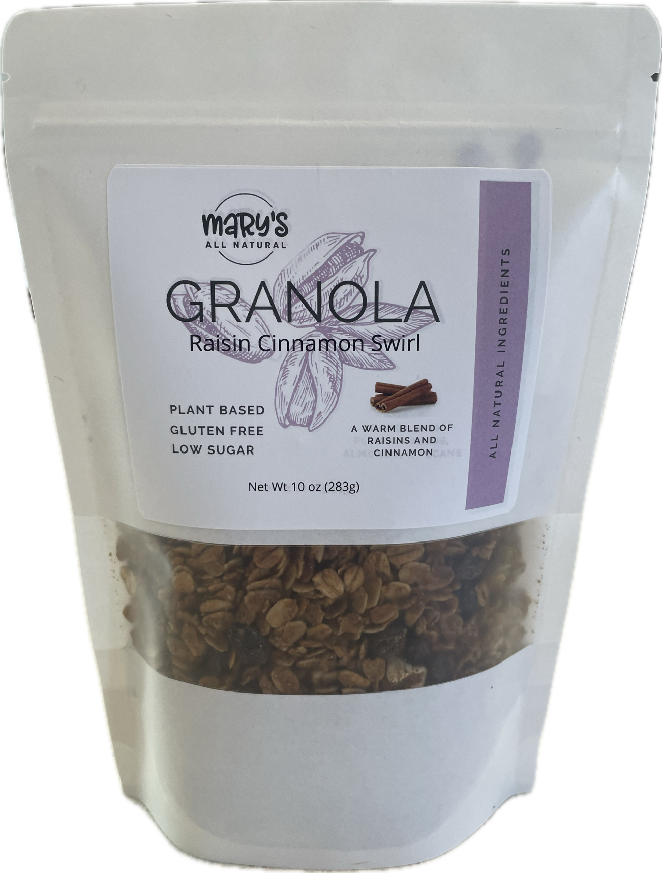 Raisin Cinnamon Swirl Granola, 10oz bag