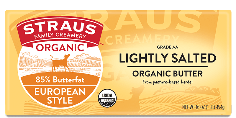 Straus Organic Lightly Salted European Style Butter