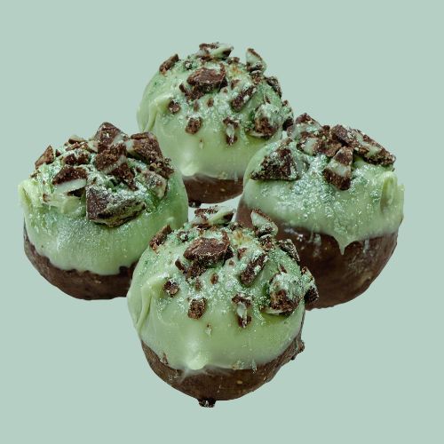 Mermaid Mint Chocolate Protein Pops (gluten free!)