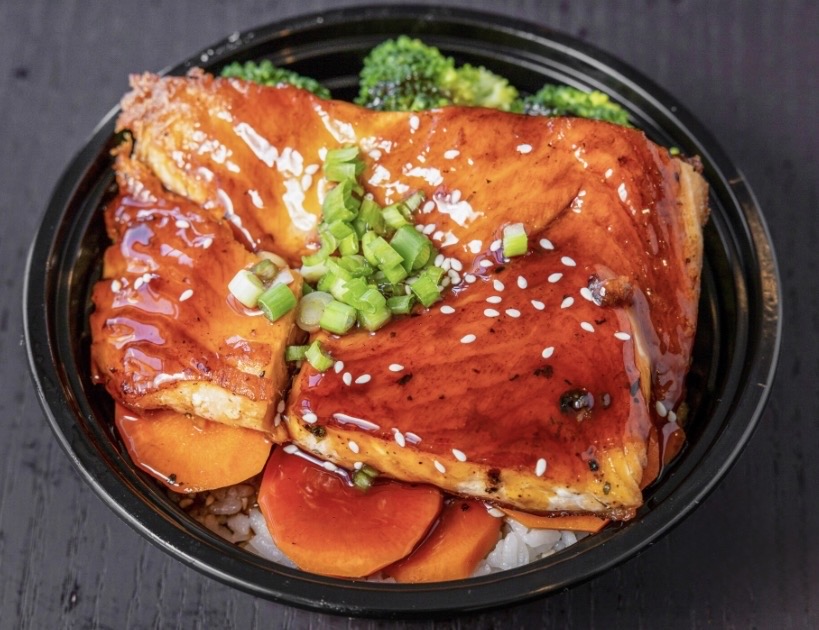 Salmon Fillet Teriyaki Bowl