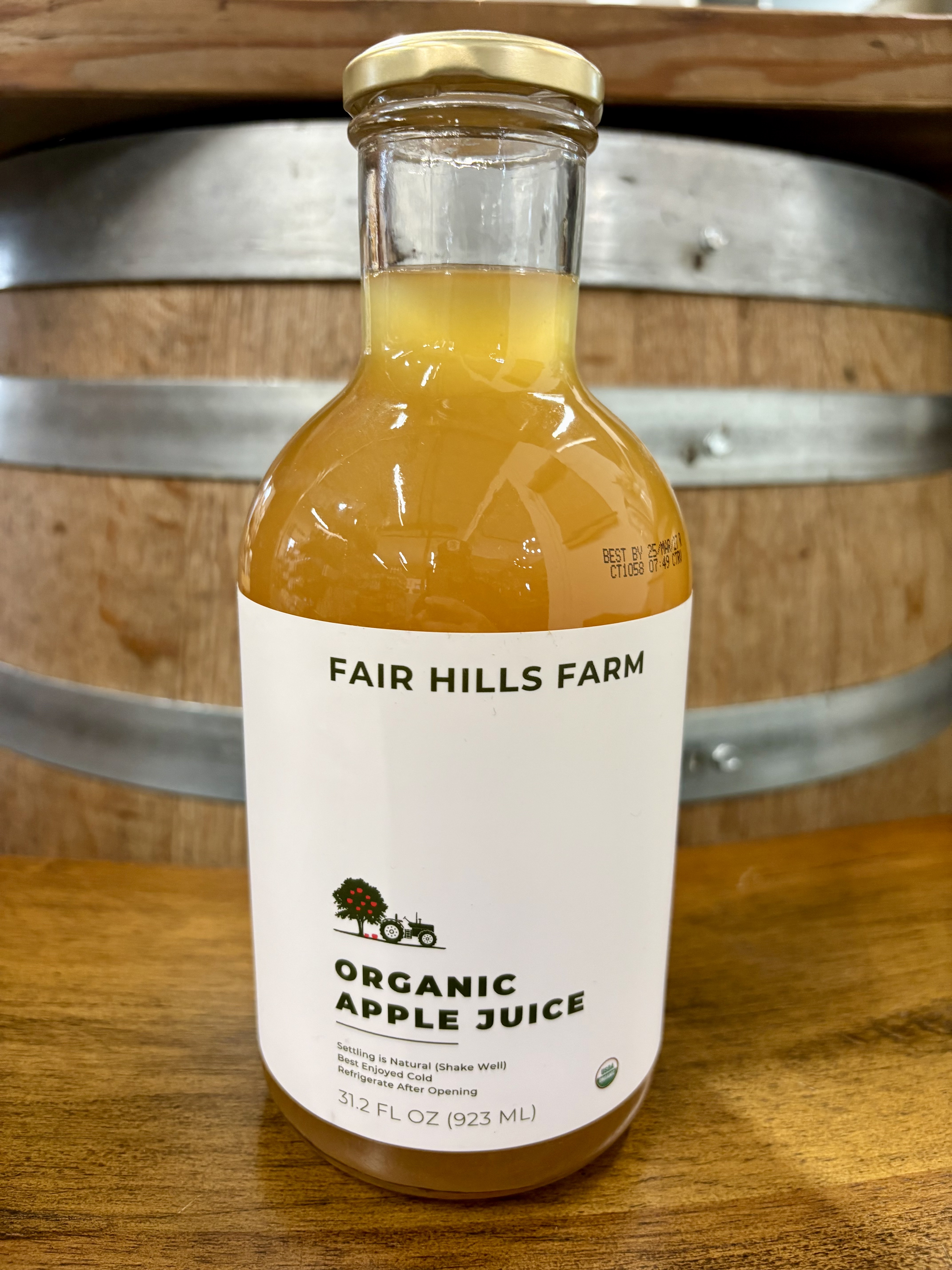 Fair Hills Farm - Organic Apple Juice (31.2oz)