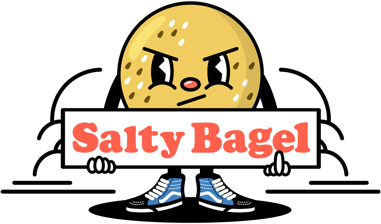 Salty Bagel logo